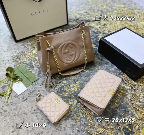 Gucci GG Marmont Mini Backpack Beige Leather Backpack - 5