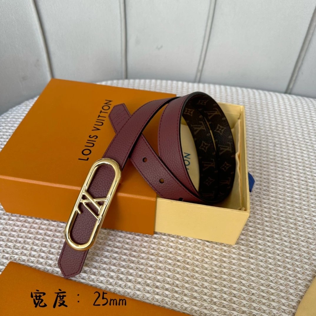 Louis Vuitton Damier Ebène Reversible Belt Brown Canvas Belt - 11