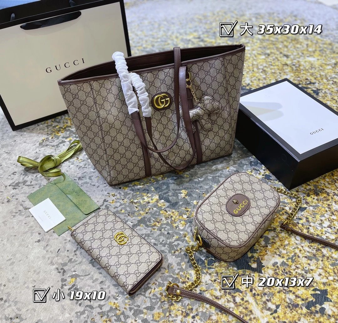 Gucci GG Marmont Mini Backpack Beige Leather Backpack - 4