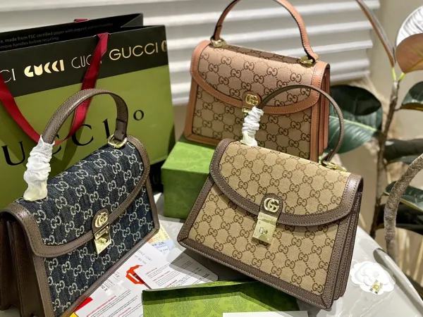 Gucci GG Marmont Mini Camera Bag Gray Monogram Crossbody Bag - 12