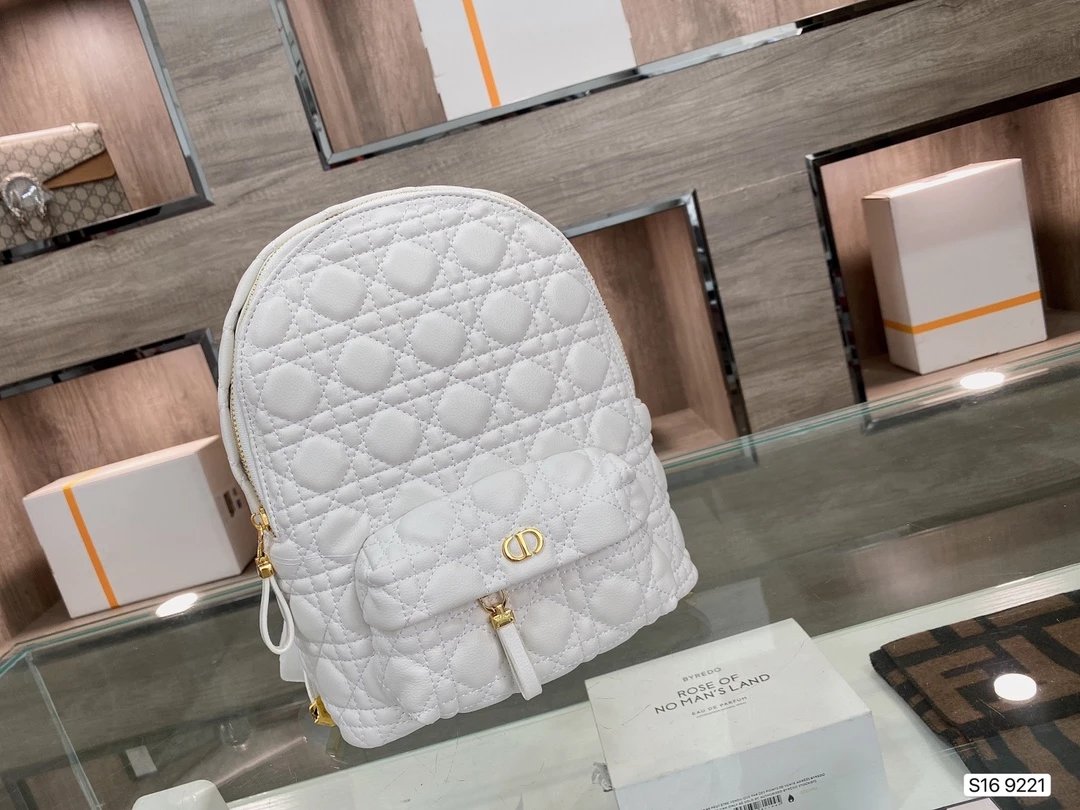 Dior Book Tote Mini Beige Quilted Leather Backpack - 7