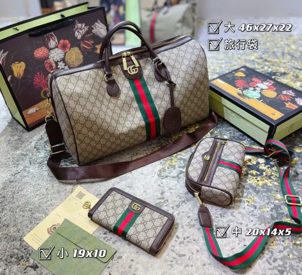 Gucci GG Marmont Mini Backpack Beige Leather Backpack - 3
