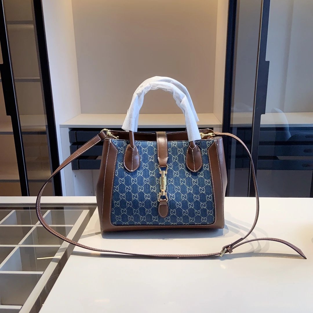 Gucci Ophidia GG Tote Bag Beige Brown with Web Stripe Handbag - 6