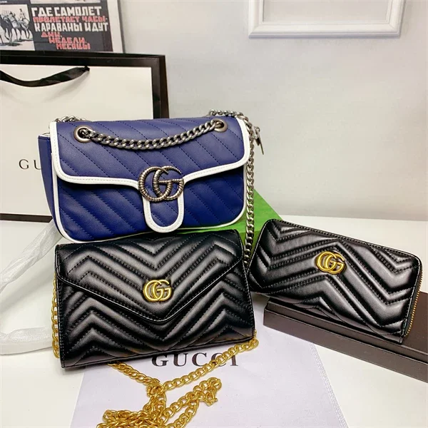 Gucci Handbags Monogram chain-strap flap bags product detail image 6