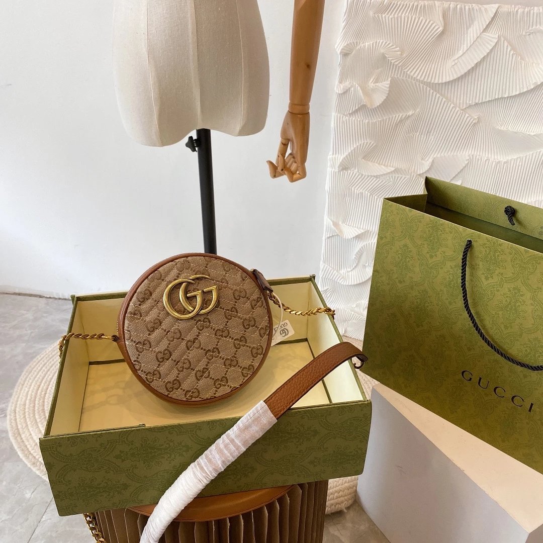 Gucci x Disney Mickey Mouse Round Shoulder Bag Brown - 5