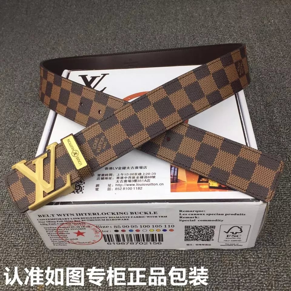 Louis Vuitton LV Initiales Belt Black Monogram Leather Belt - 10