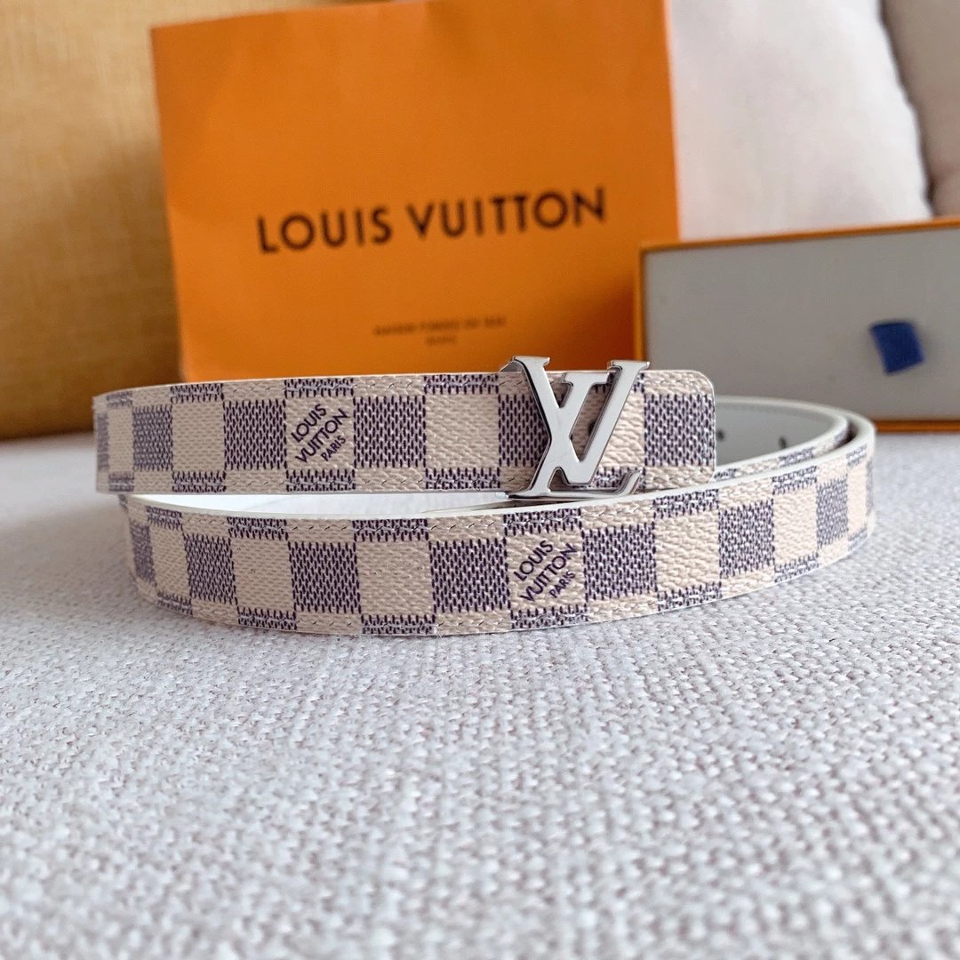 Louis Vuitton Monogram Reversible Belt Brown Pink Leather Belt - 7