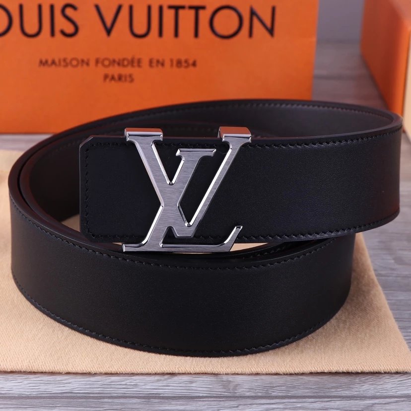 Louis Vuitton Reversible Monogram Belt Brown / Gold Leather Belt - 8