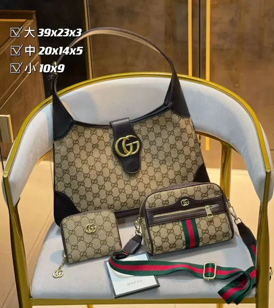 Gucci Horsebit 1955 Bag Collection Black Leather Handbags and Wallets - 3