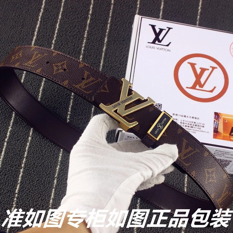 Louis Vuitton LV Initiales Belt Black Monogram Leather Belt - 7
