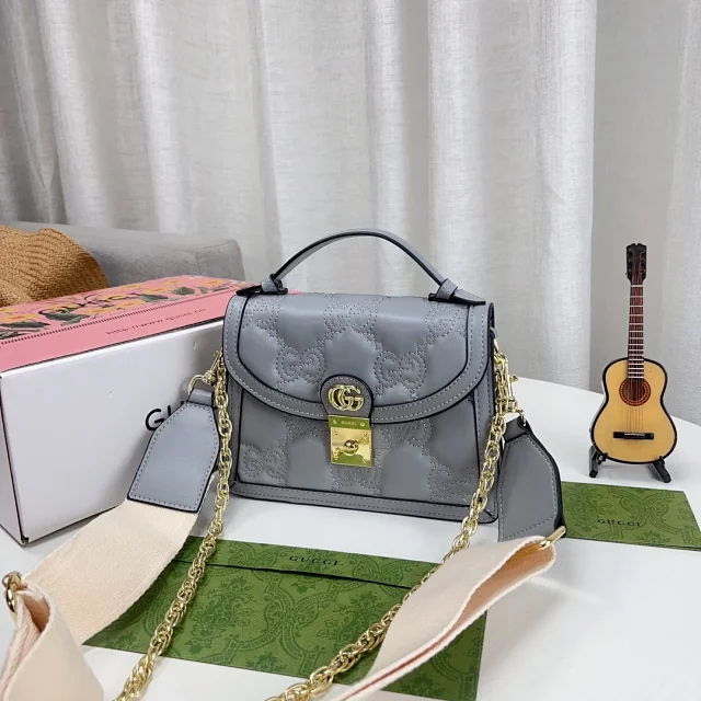 Gucci Crossbody Bags Top-handle flap bag with Double G hardware product detail image 2