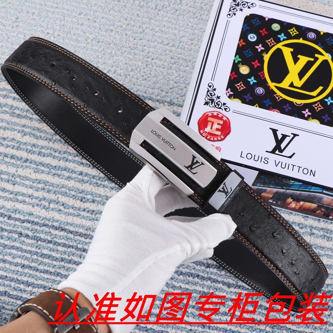 Louis Vuitton LV Initiales Belt Black Monogram Leather Belt - 8