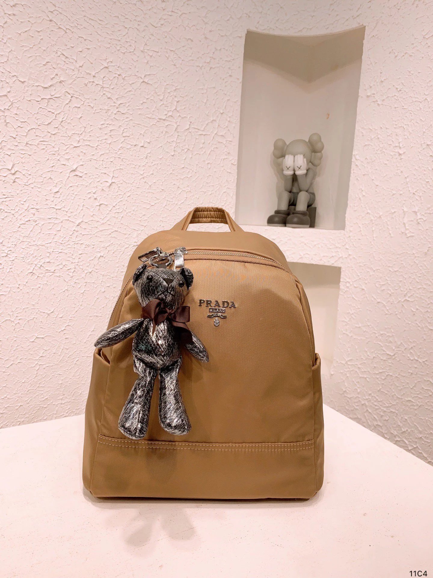 Dior Oblique Monogram Canvas Mini Backpack Beige Navy - 11