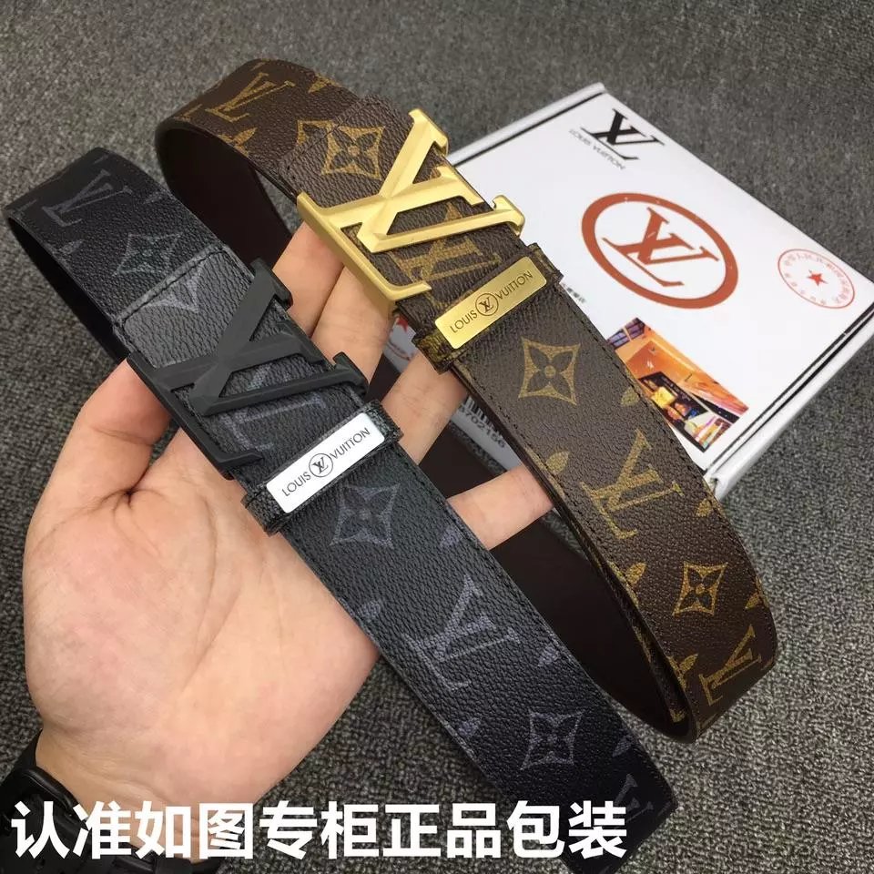 Louis Vuitton LV Initiales Belt Black Monogram Leather Belt - 11