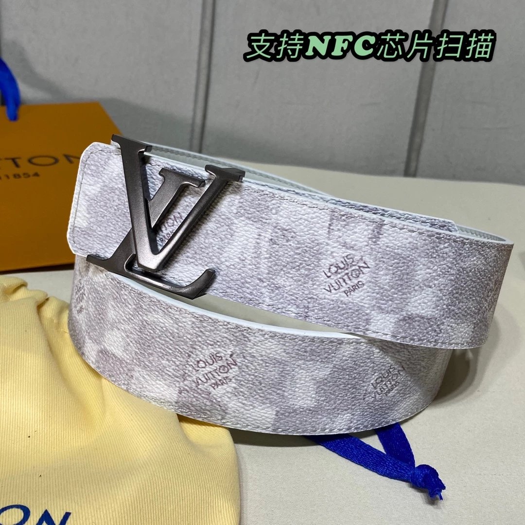 Louis Vuitton Monogram Reversible Belt Brown Pink Leather Belt - 11