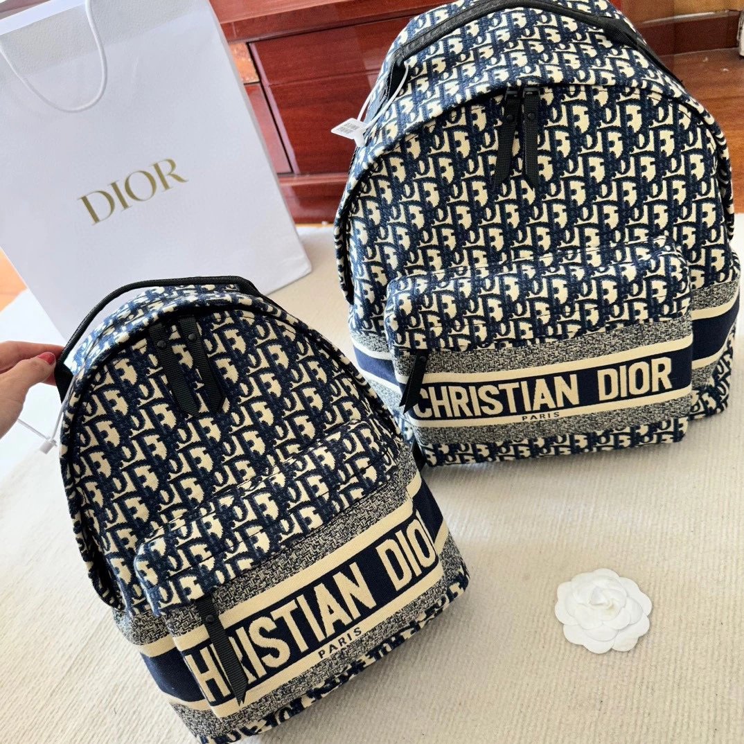 Dior Book Tote Mini Beige Quilted Leather Backpack - 2