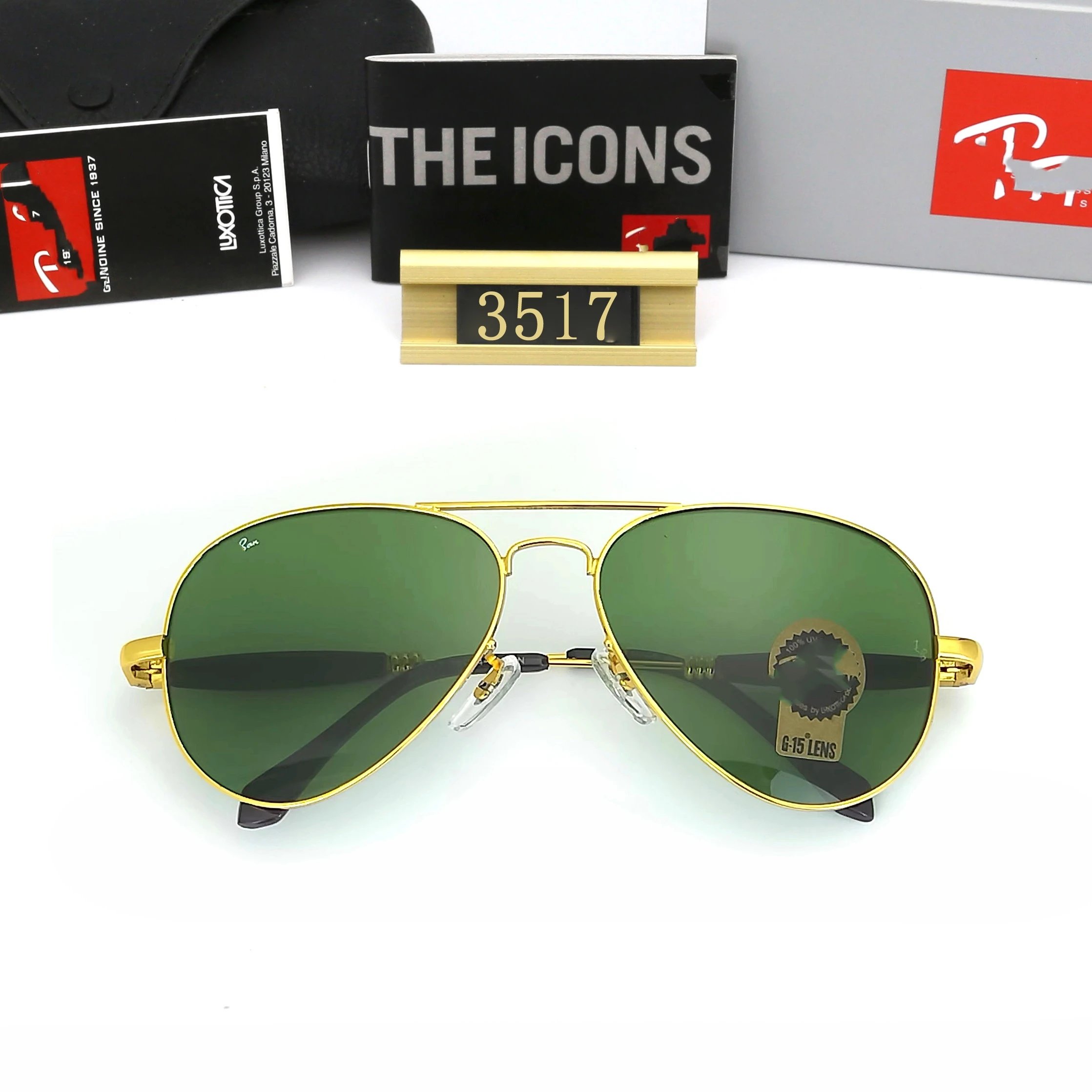Ray-Ban Round Metal Silver Mirror Sunglasses - 26