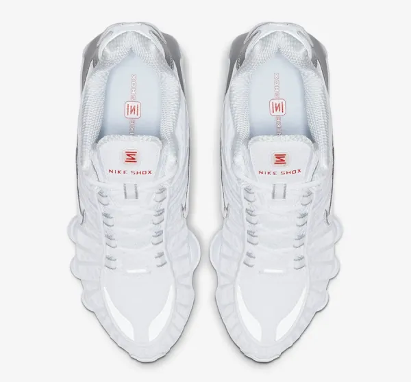 Nike Shox R4 Red Silver Sneakers - 16