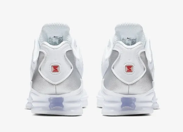 Nike Shox R4 Red Silver Sneakers - 14