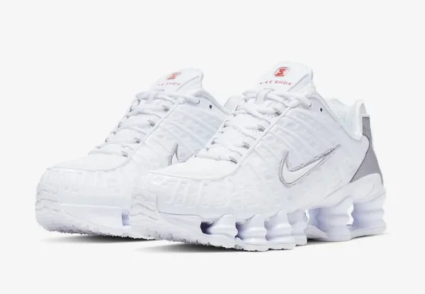 Nike Shox R4 Red Silver Sneakers - 15