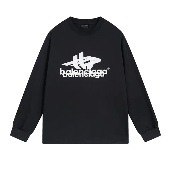 Balenciaga BB Logo Print Black Hoodie - 23