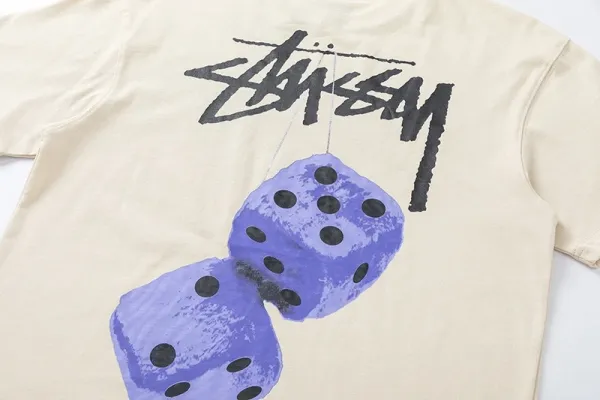 Stüssy Dice Print Navy T-Shirt - 22