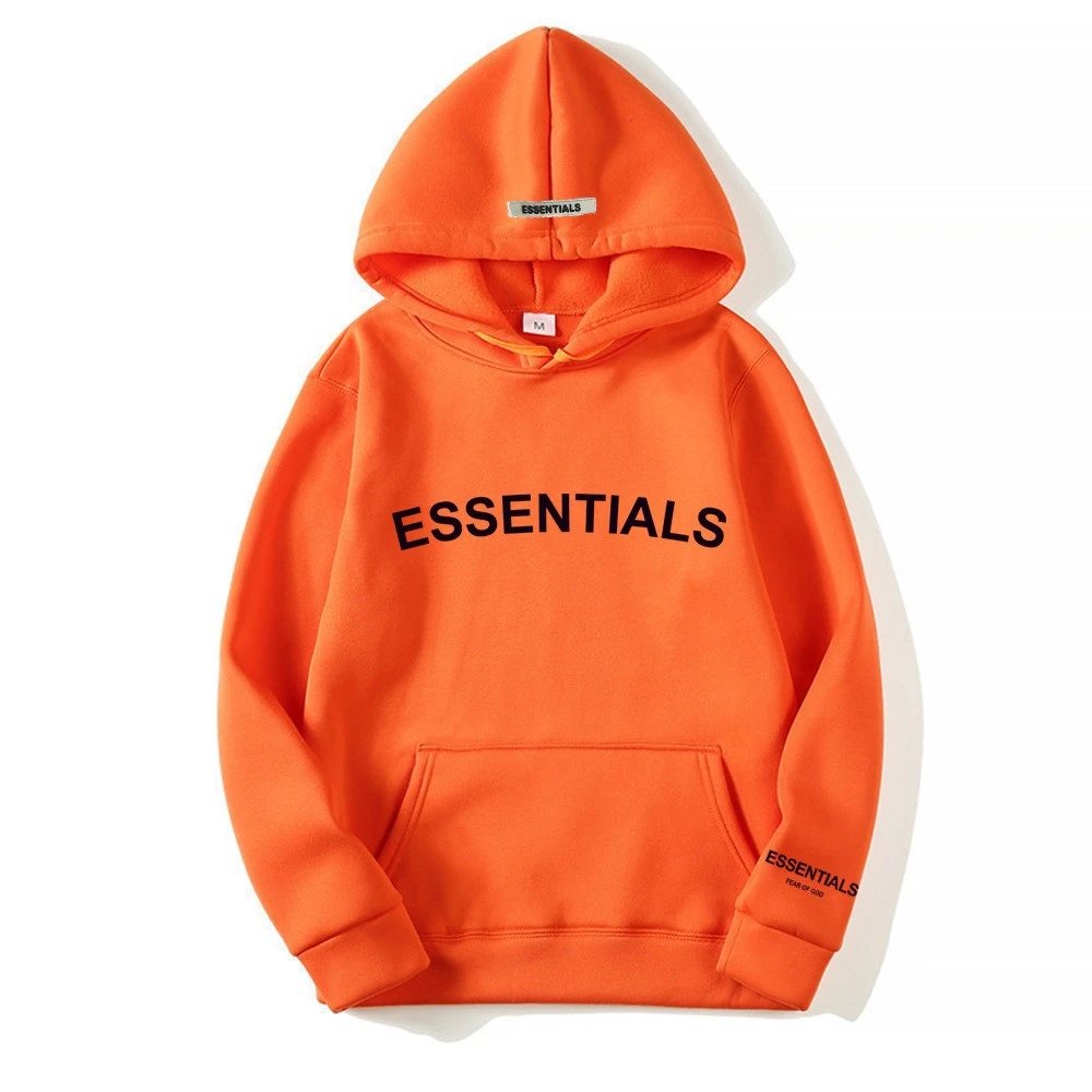 Essentials Gray Logo Hoodie - 13