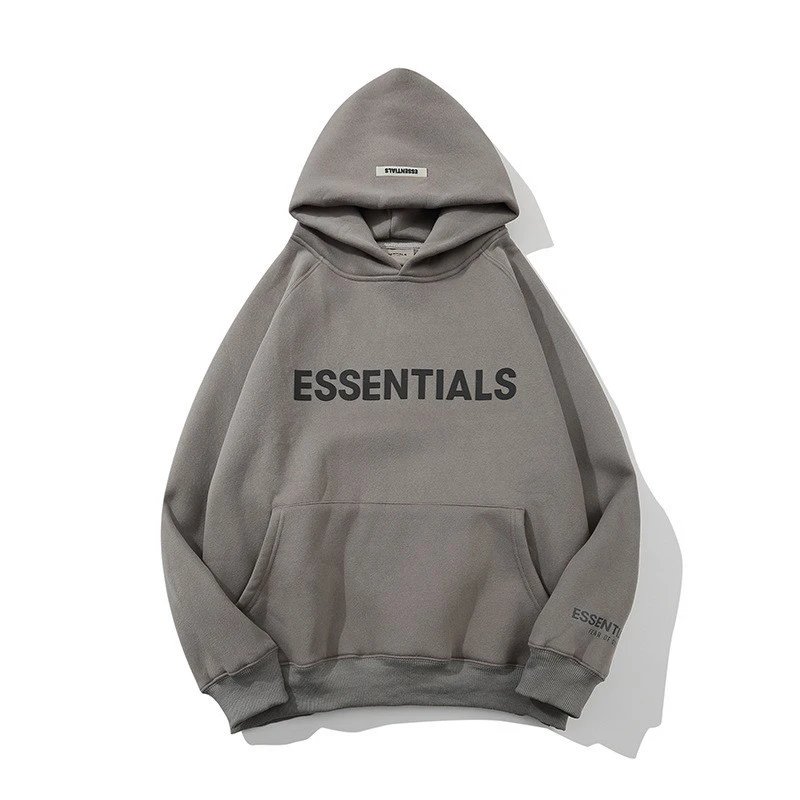 Essentials Gray Logo Hoodie - 14