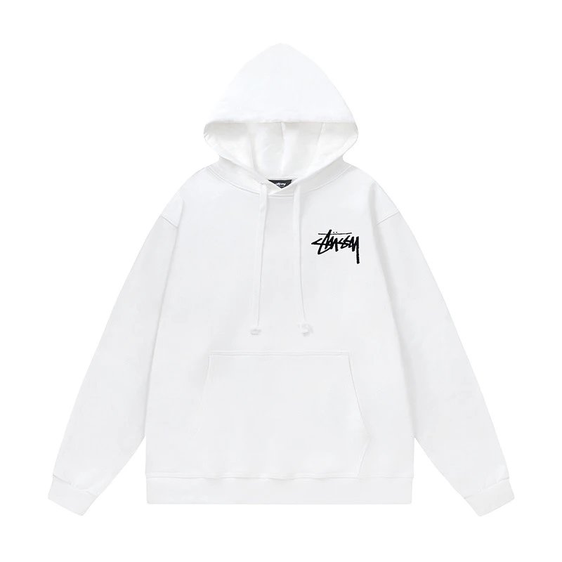 Stussy Skull & Crossbones Hoodie White - 13