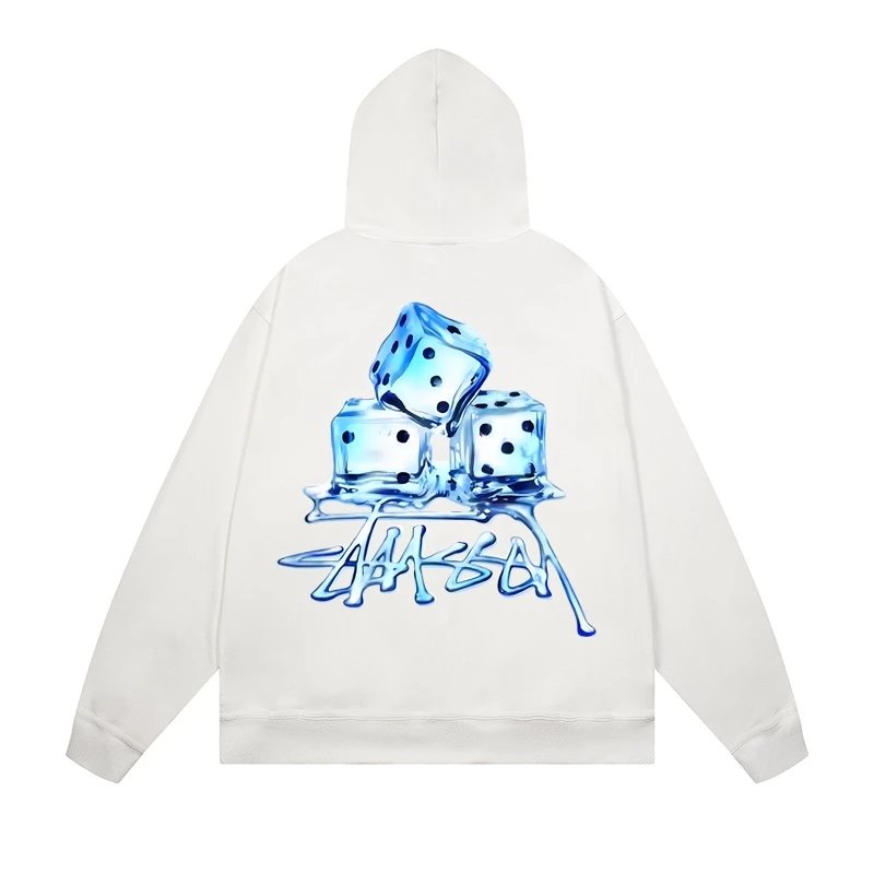 Stussy Skull & Crossbones Hoodie White - 18