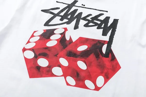 Stüssy Dice Print Navy T-Shirt - 32