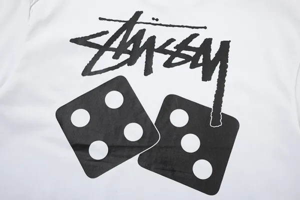 Stüssy Dice Print Navy T-Shirt - 40
