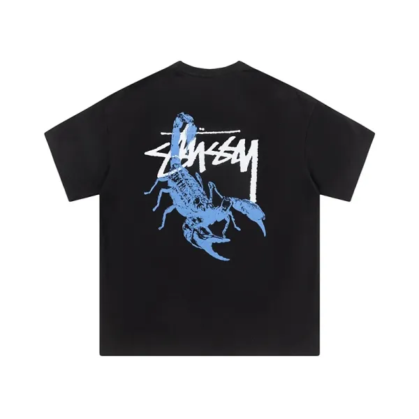 Stüssy Dice Print Navy T-Shirt - 47