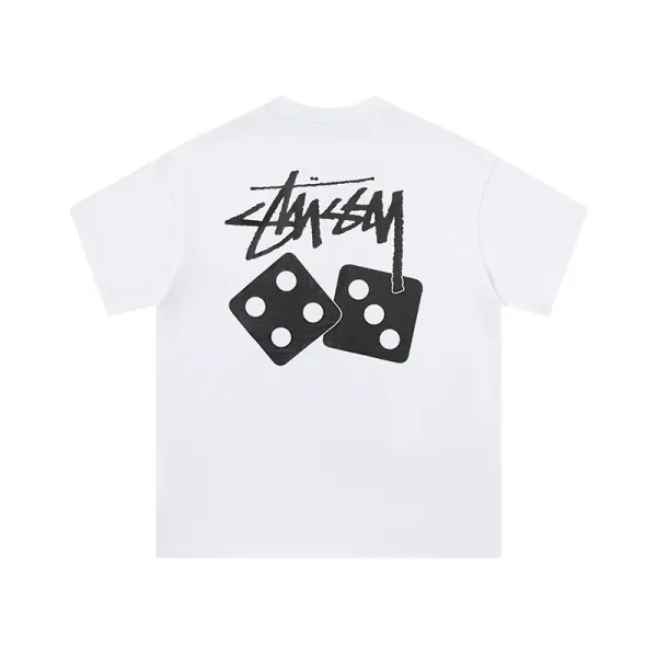 Stüssy Dice Print Navy T-Shirt - 38