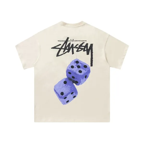 Stüssy Dice Print Navy T-Shirt - 20