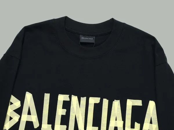 Balenciaga BB Logo Print Black Hoodie - 14