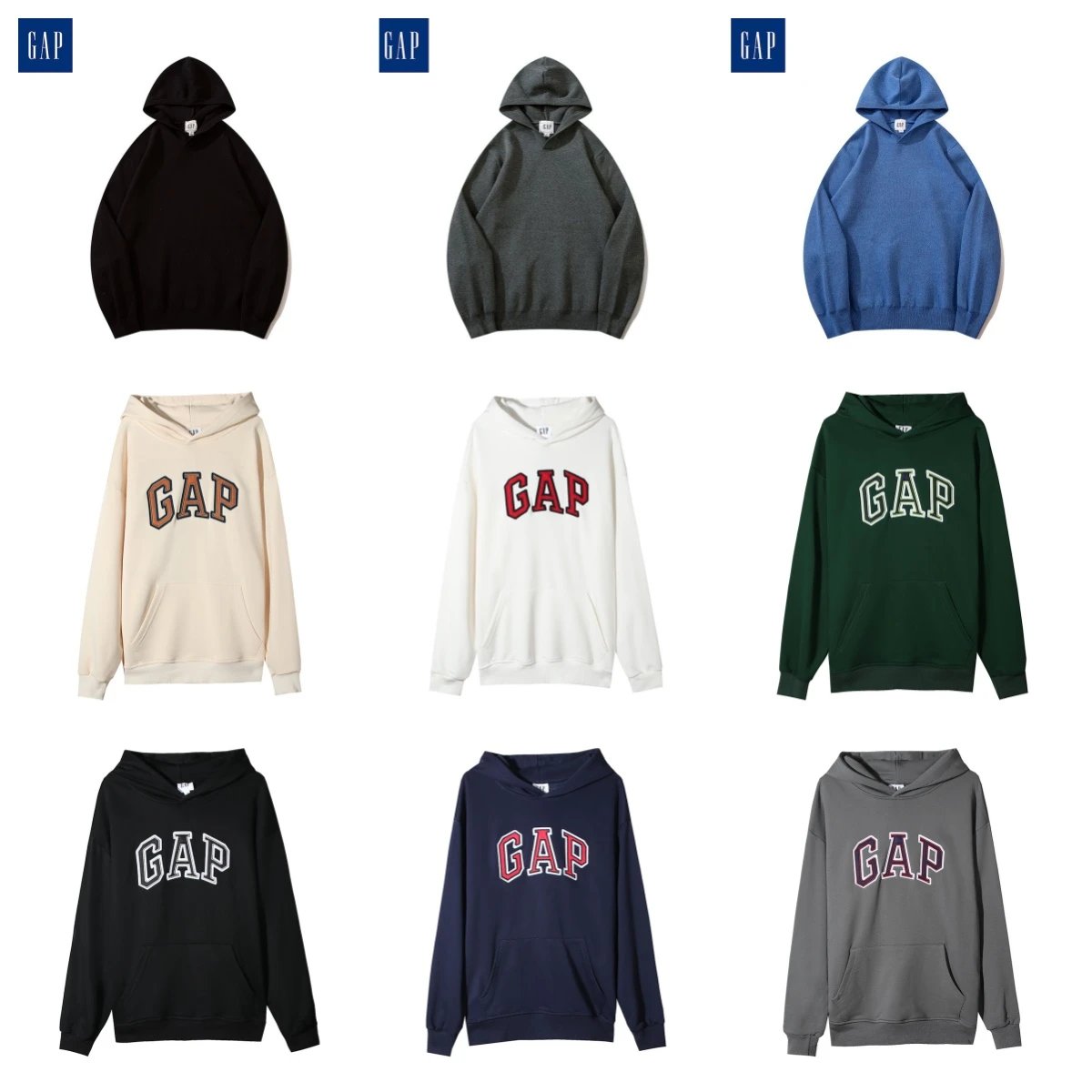 GAP Arch Logo Fleece Pullover Hoodie