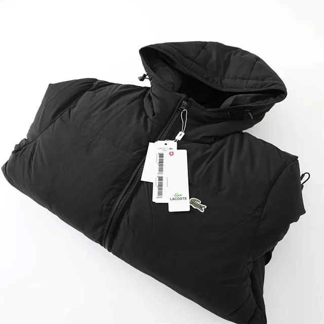 Lacoste Down Jackets Hooded quilted puffer jacket product detail image 19