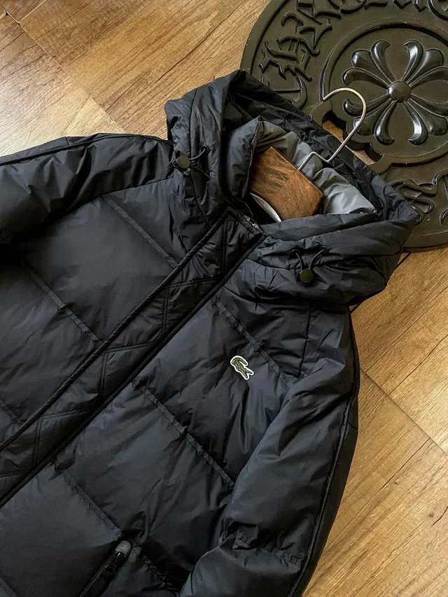 Lacoste Down Jackets Hooded quilted puffer jacket product detail image 24