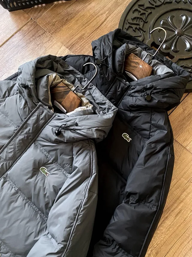 Lacoste Down Jackets Hooded quilted puffer jacket product detail image 23