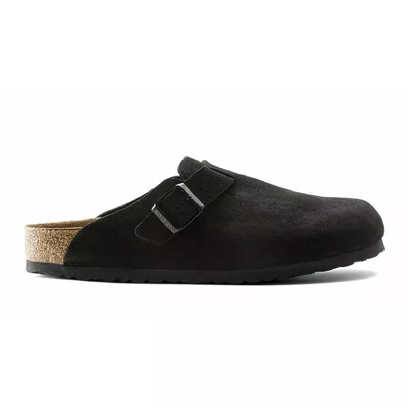 Black suede