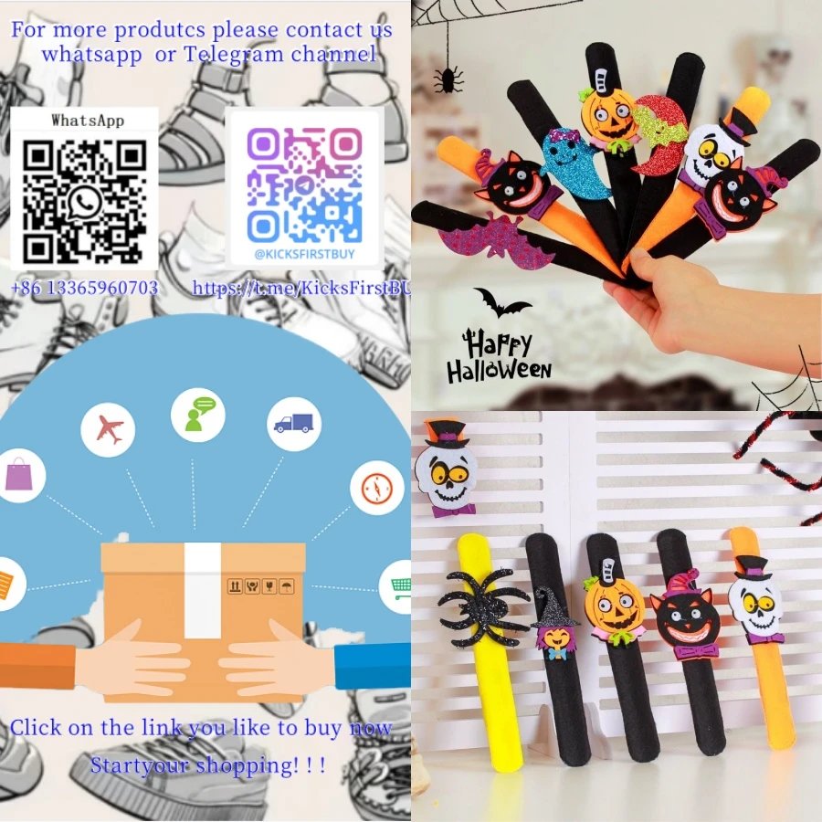 Halloween Theme Pop Stick Black Orange Decorative Craft Sticks