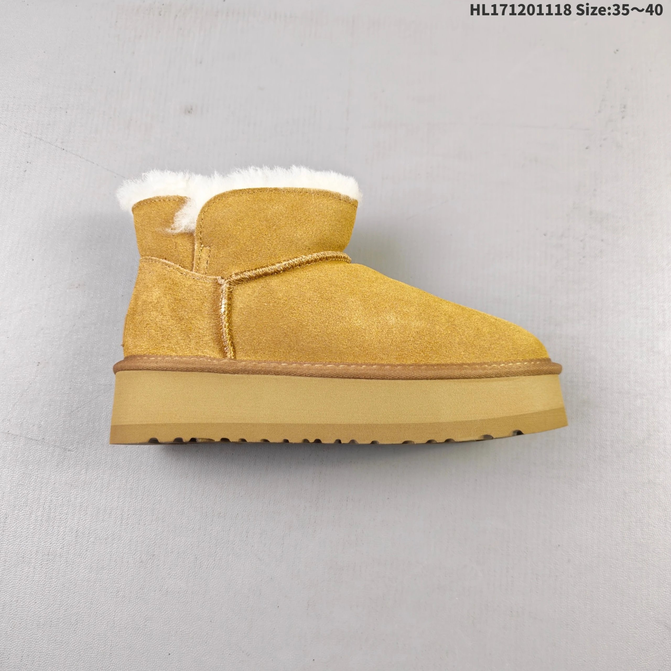UGG Classic Mini Platform Mustard Yellow Snow Boots