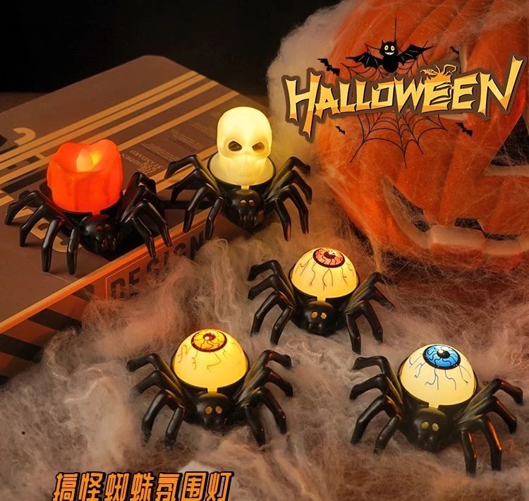 Halloween Spider LED Light Black Decorative