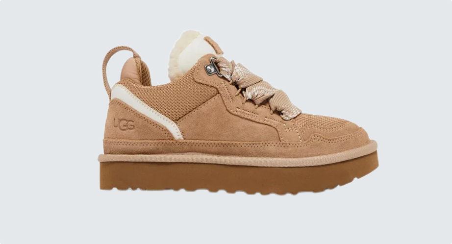 UGG Neumel Low Beige Suede Sneaker Boots
