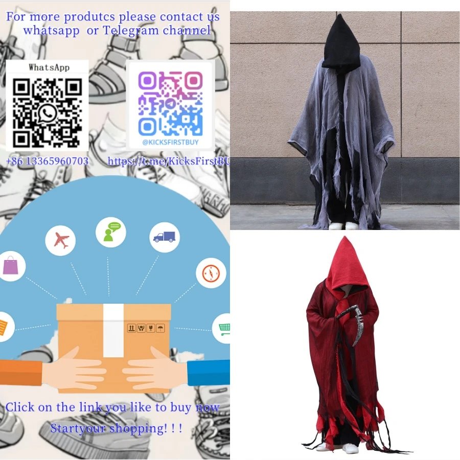 Cosplay Hooded Cape Gray And Red Costume Robe