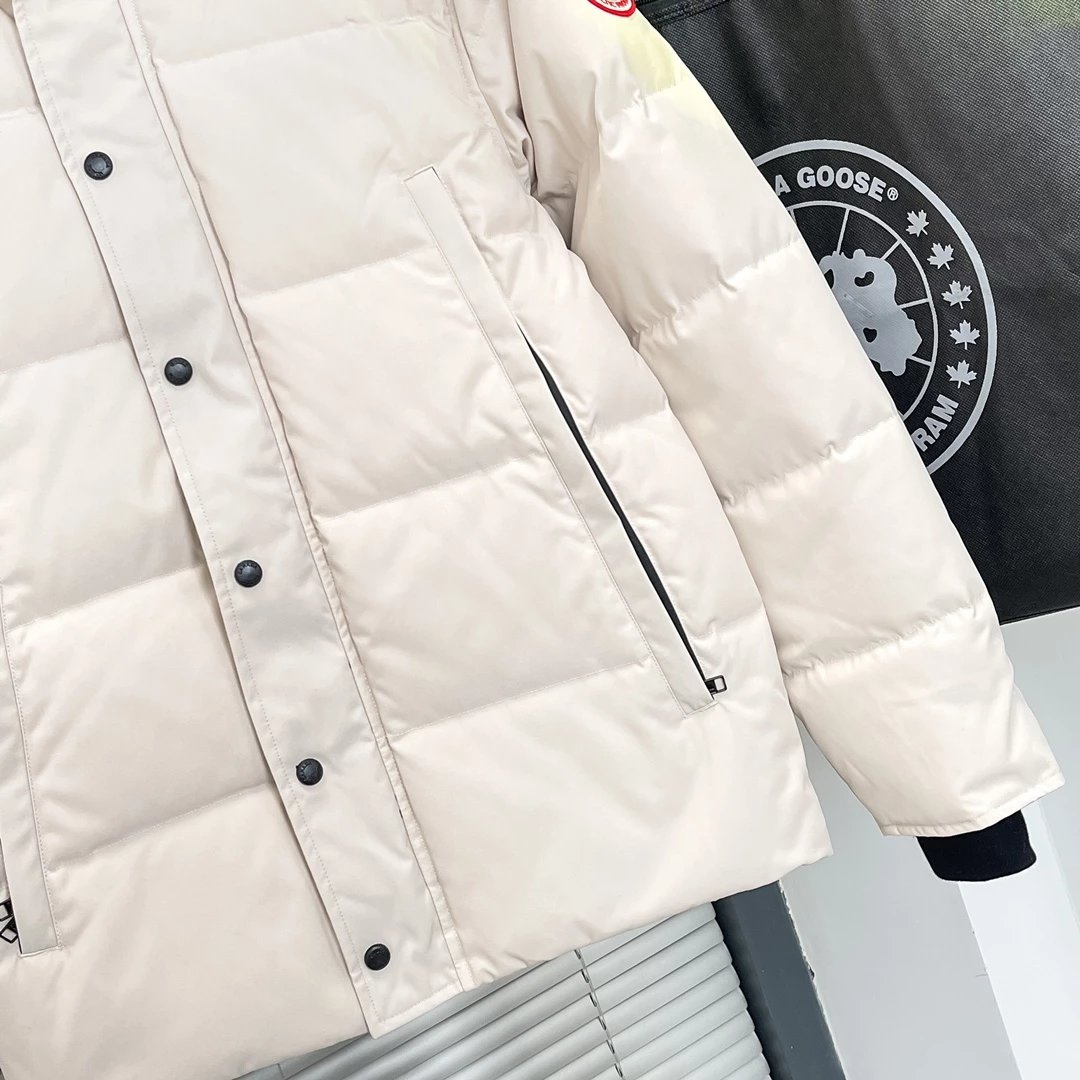 Canada Goose Expedition Parka Black with Raccoon Fur Trim Down Jacket - 7