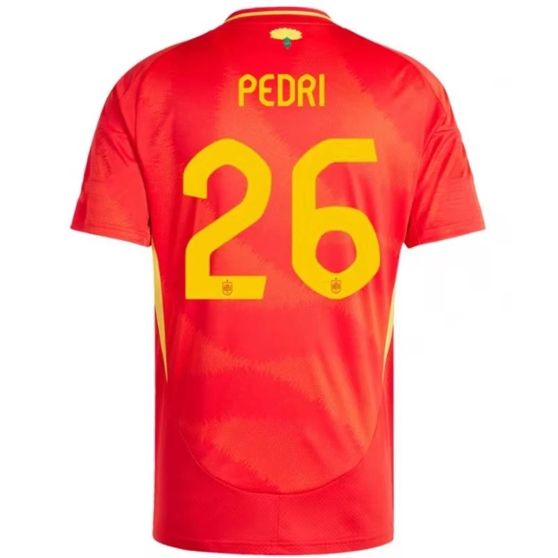 Design Spain National Team 2024 Home Jersey Red Jersey - 11