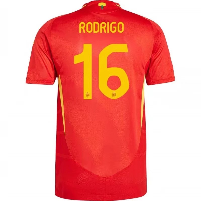 Design Spain National Team 2024 Home Jersey Red Jersey - 9