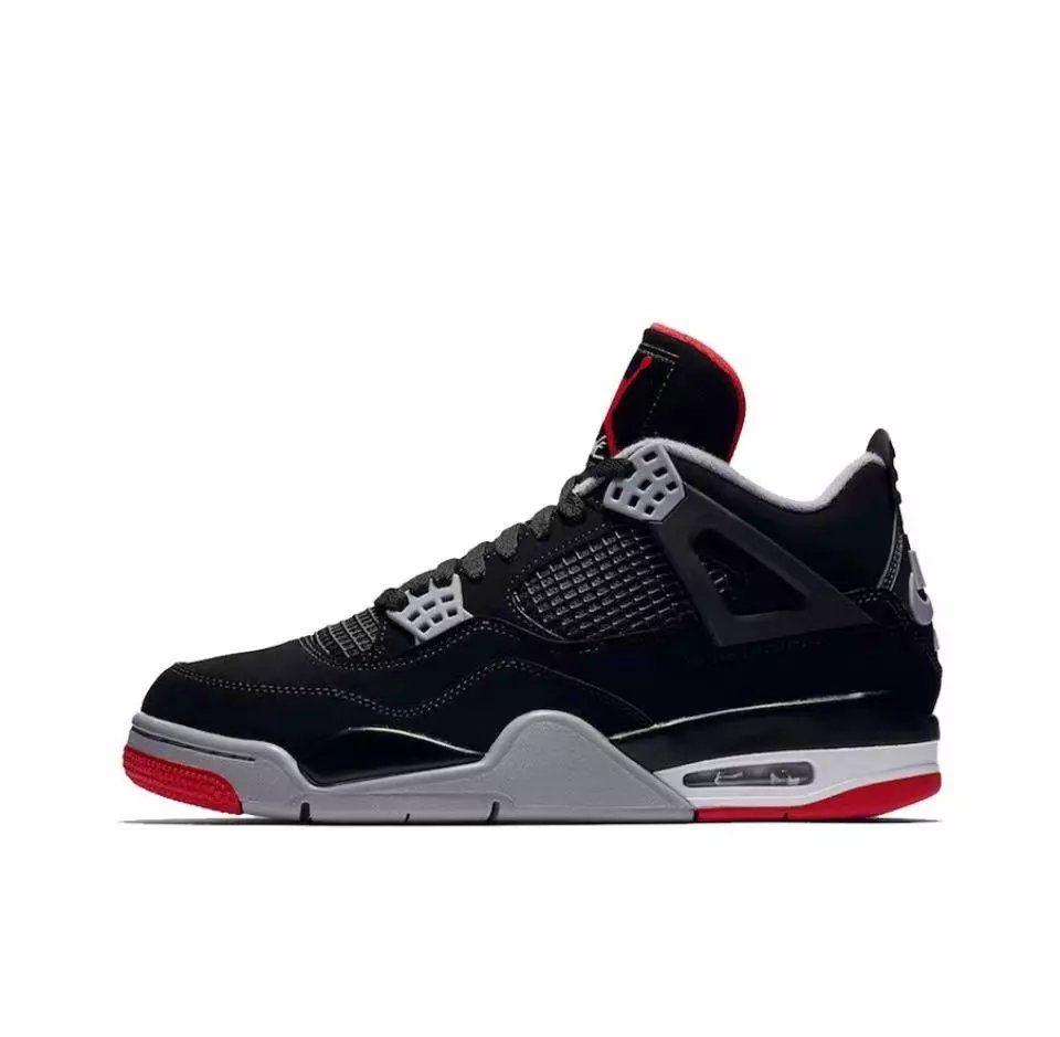AJ4 Black and Red Bulls 308497-060